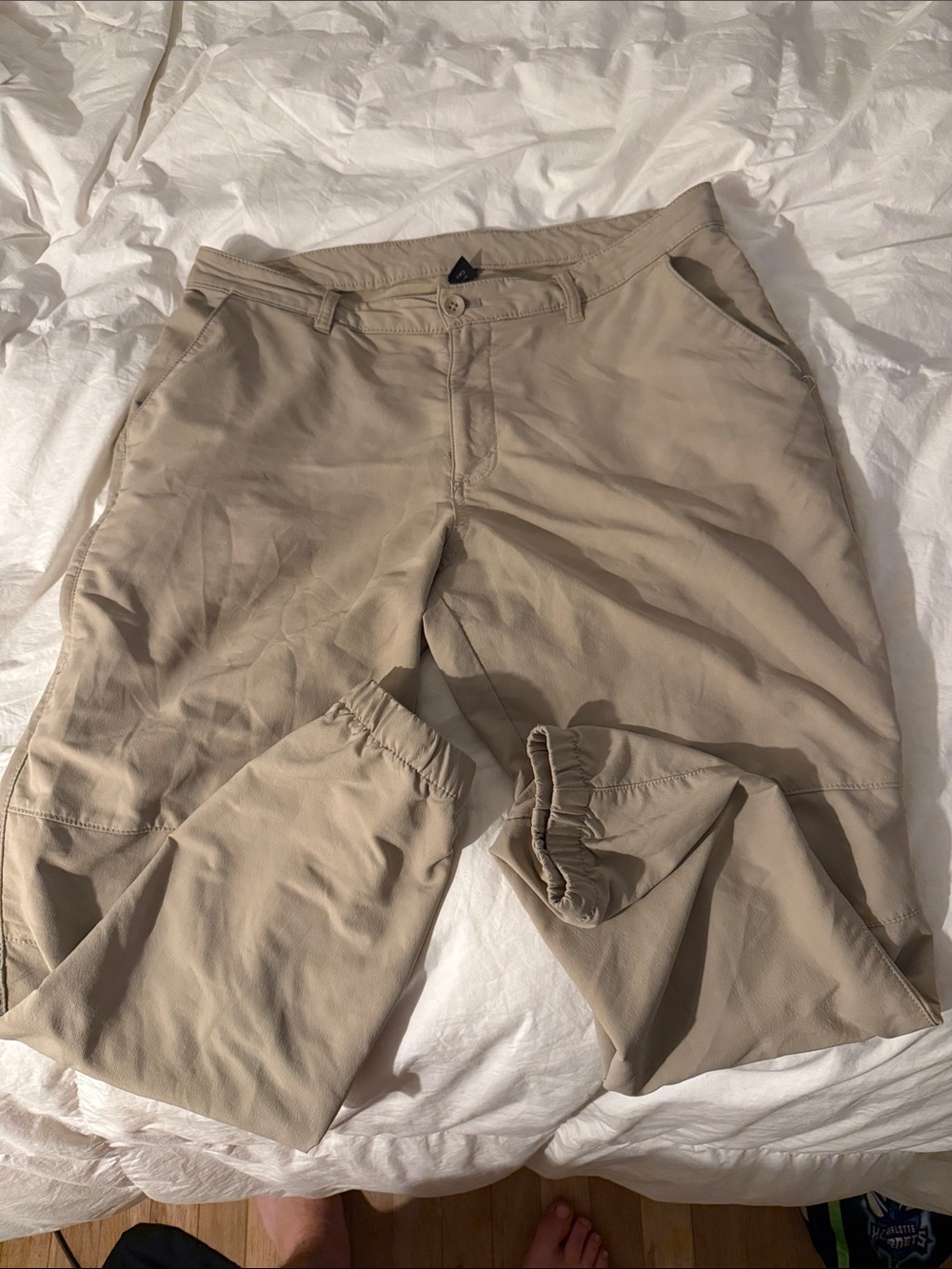 Alpine Beige/Tan Men's Chinos with Elastic Ankles